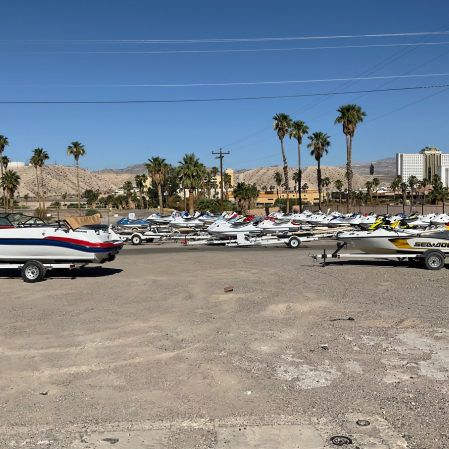 Jet ski rentals Bullhead City - fleet of jet skis and boats