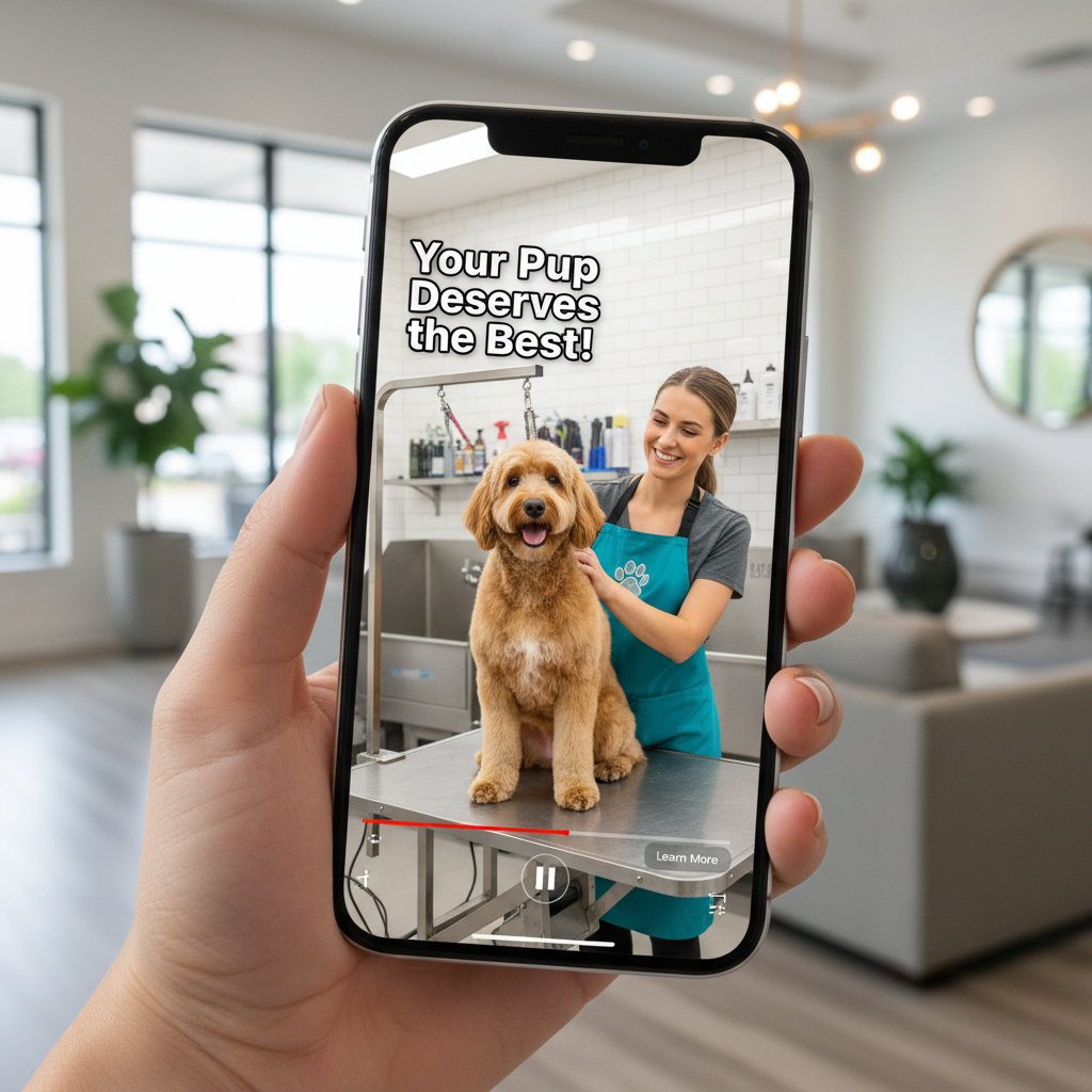 Dog Groomer Video Ad