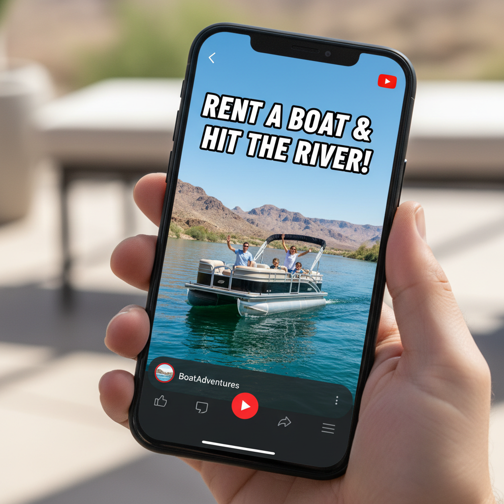 Boat Rental YouTube Short Video Ad