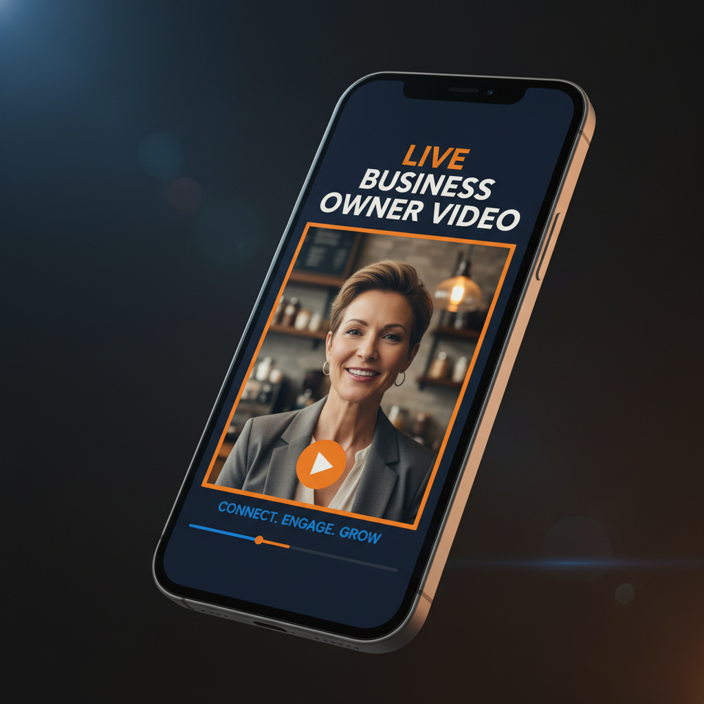 Live Business Owner Video Mockup